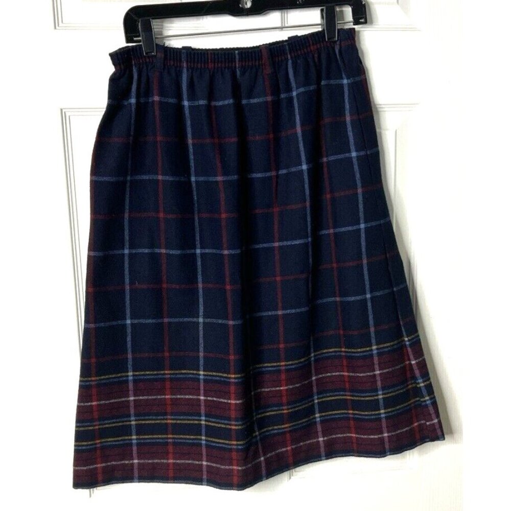 Vintage Parsons Place LTD Wool Blend A-Line Skirt - Size 12 - Made in USA